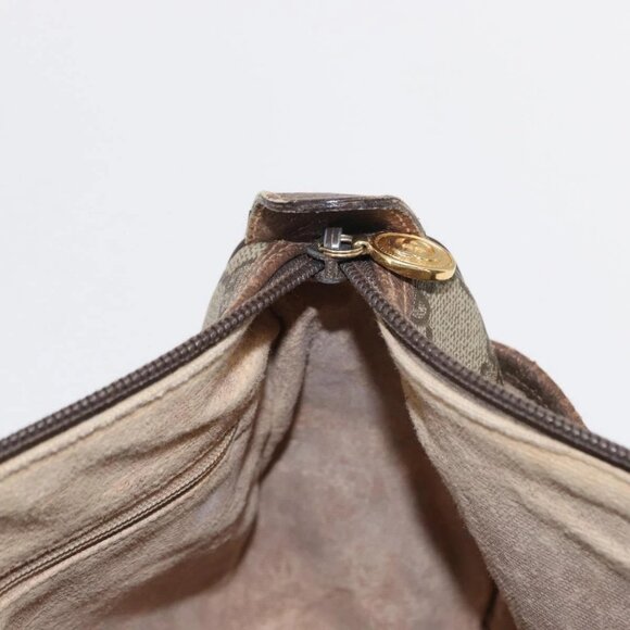 GUCCI GG Supreme Web Sherry Line Bag PVC Beige Gold 001 123 6177 Auth ka654 - Picture 11 of 16